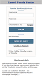 Mobile Screenshot of carroll.tennisbookings.com