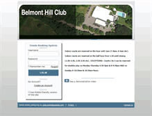 Tablet Screenshot of belmonthill.tennisbookings.com